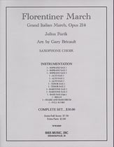 Florentiner March, Op. 214 Saxophone Choir and Percussion cover